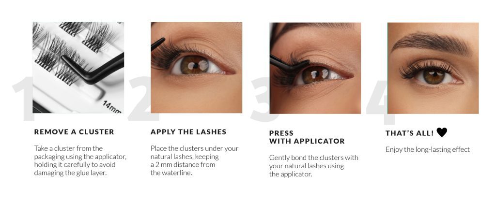 how to apply pre glued lashes nanolash