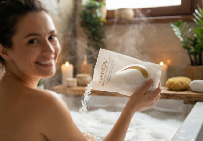 Nanoil Dead Sea Bath Salt – natural detox and relaxation in the comfort of your home spa